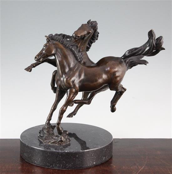 § Jonathan Wylder (1957-) bronze, Horse Study I Height 12in.